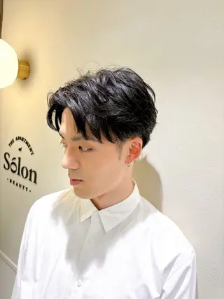 ショート パーマ メンズ TV出演&受賞歴有☆ 宮本輝正のヘアスタイル