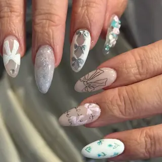 ネイル ハイトーン特化 pepe🎀のヘアスタイル