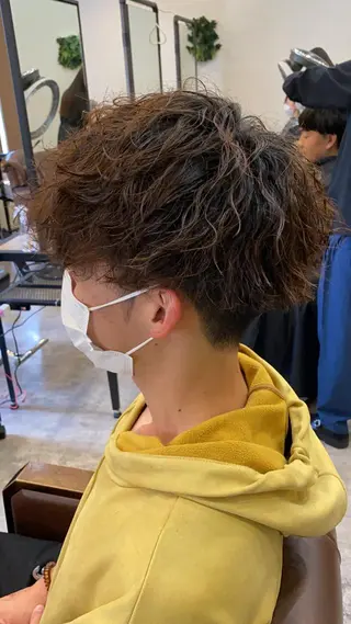 ショート パーマ メンズ 🟢NEGi🟣 🫧髪質改善のヘアスタイル