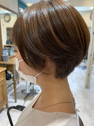 ショート カラー パーマ ヘアアレンジ ネイル マツエク・マツパ Sia中野新橋 『JUNYA』のヘアスタイル