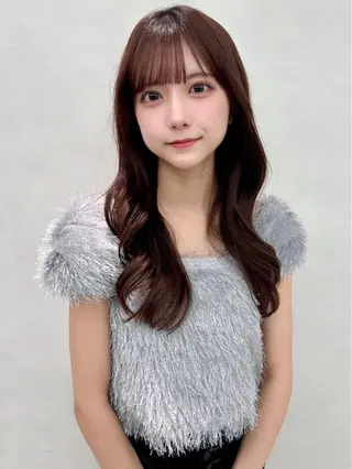 ロング カラー 🇰🇷韓国レイヤー ケアカラー／田川佑紀のヘアスタイル