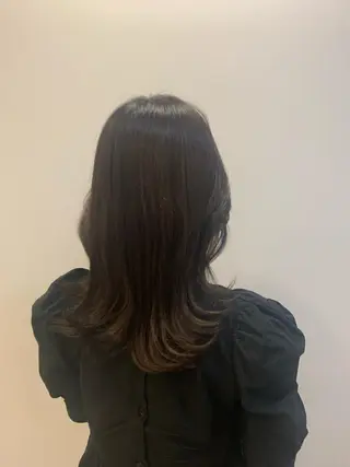 セミロング カラー 韓国🇰🇷髪質改善 Chisaki치사키のヘアスタイル