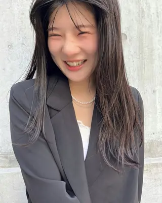 ロング カラー 薬院:今泉/上川美幸 大人ヘア/暗髪カラーのヘアスタイル