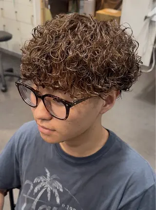 パーマ メンズ 年間2000名担当◎ パーマ職人/仲原佑樹のヘアスタイル