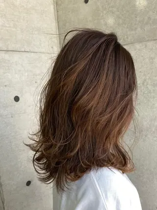 ミディアム カラー __ みずきのヘアスタイル