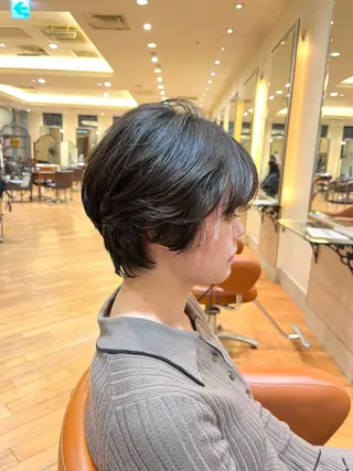 ショート パーマ ショートカット / 銀座/ 青山莉奈のヘアスタイル
