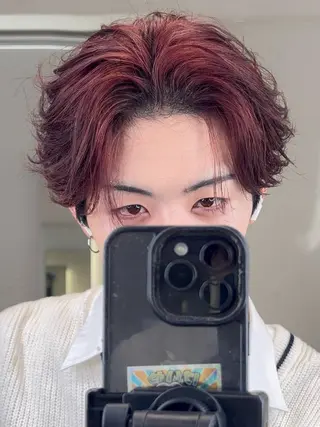 ショート パーマ メンズ SKILL MiNam所属・大島 航汰のヘアスタイル