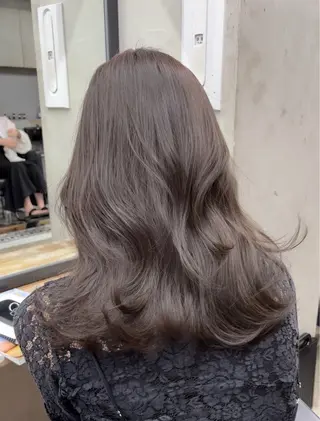 ロング カラー 新宿/韓国ヘア/ 髪質改善ストレートのヘアスタイル