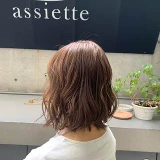 ミディアム カラー マネージャー八尾 裕一郎のヘアスタイル