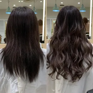 ロング カラー ヘアアレンジ TATSUYA アートディレクターのヘアスタイル