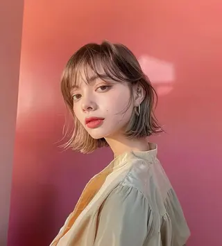 ショート カラー ショート/ボブ/ 心斎橋/宮脇美奈のヘアスタイル