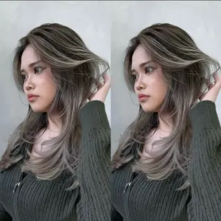 カラー 池袋バレイヤージュ 特化美容師YUUKIのヘアスタイル