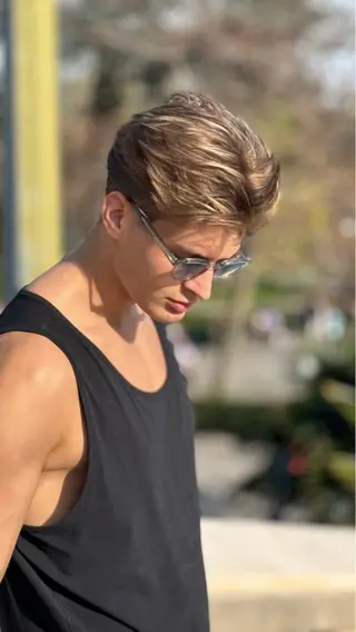 カラー メンズ JEAN CLAUDE BIGUINE 横浜ベイクォーター店所属・Koharu 髪質改善カラーのヘアスタイル