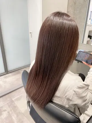 ロング カラー パーマ ヘアアレンジ メンズ キッズ ネイル マツエク・マツパ アイブロウ Leyシェアサロン所属・Ken ドライカット ✂️髪質改善のヘアスタイル