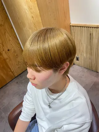 カラー メンズ メンズブリーチカラー /パーマ ごーた立川のヘアスタイル