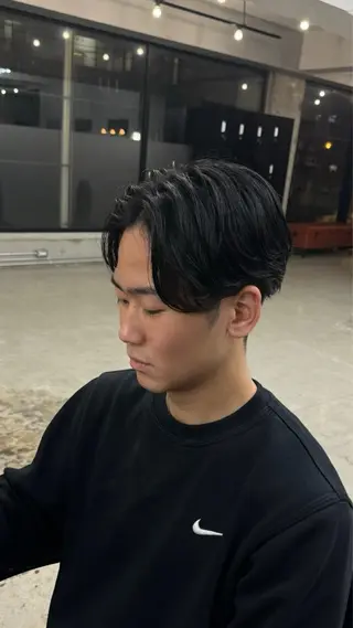 パーマ メンズ be'leef.ema 寝屋川店所属・スペインカール/ メンズパーマ/山下のヘアスタイル