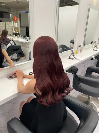 ロング カラー ヘアアレンジ 💗横浜美容室 💗HARUNAのヘアスタイル