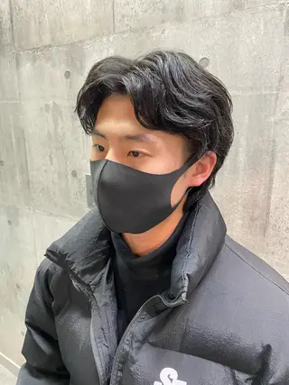 パーマ メンズ 艶髪サラサラカラー 🌈前原健吾のヘアスタイル