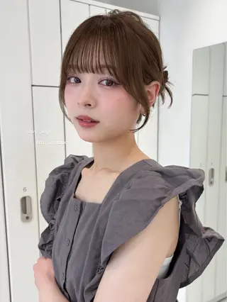 カラー Unami 表参道所属・ばんちなつ / ボブ/透明感カラーのヘアスタイル