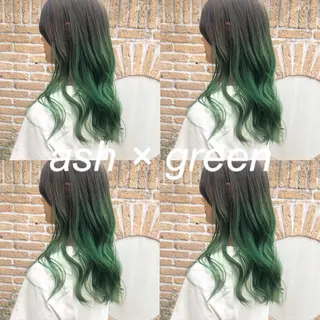 ロング カラー HOLON池袋所属・ウルフカット ハッシュカット/七海のヘアスタイル