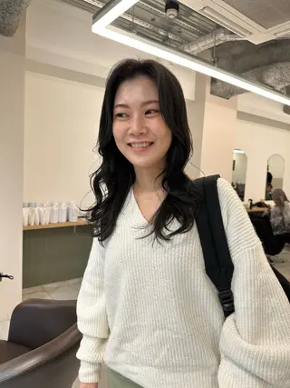 セミロング カラー キッズ オトナヘア🌸 harukaのヘアスタイル