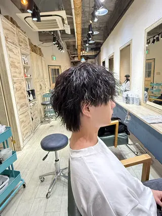 パーマ メンズ hair rescue kapra所属・笹部 輝琉のヘアスタイル