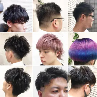 ショート カラー メンズ "PEPPU "所属・🌈推し色派手髪 ハイトーンShinのヘアスタイル