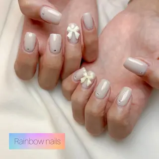 ネイル Rainbow nailsくろちゃんのネイルデザイン