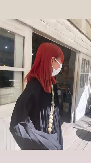 セミロング カラー パーマ ヘアアレンジ メンズ キッズ 心斎橋美容室 Junのヘアスタイル