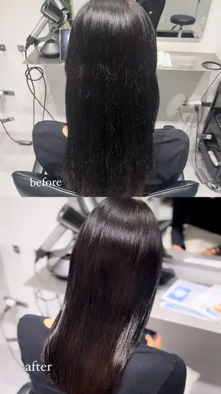 くすみカラー/縮毛 ayukaのヘアスタイル