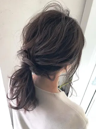 ミディアム ヘアアレンジ SALOWIN三軒茶屋店所属・髪質改善/艶髪 やまなかのヘアスタイル