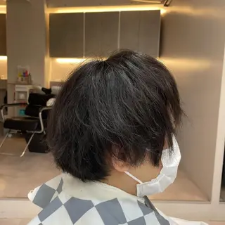 ショート 髪質改善× ハイライト溝江のヘアスタイル