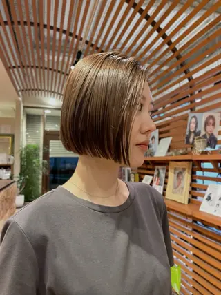 ショート YUI🍊 ボブ/メンズパーマのヘアスタイル