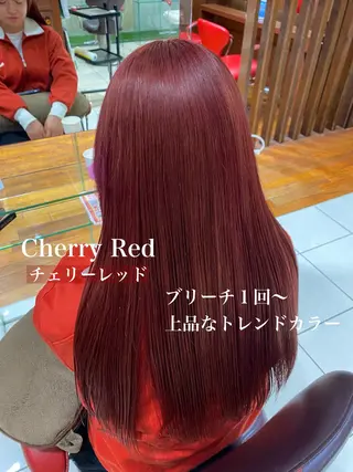 ロング カラー 🍒ブリーチカラー 🍊暖水 まりあのヘアスタイル