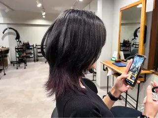 ミディアム カラー affect 上大岡所属・《髪質改善・縮毛矯正 /ブリーチ》坂本爽のヘアスタイル