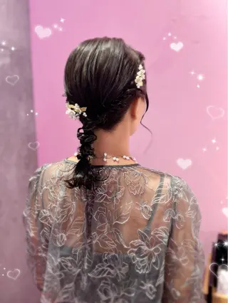 ミディアム ヘアアレンジ カット、縮毛矯正 モデル募集🎀あゆみのヘアスタイル