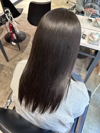 セミロング 横手 あみのヘアスタイル