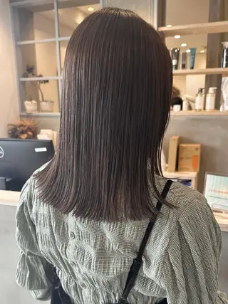 カラー YUME/ ブリーチ／ハイライトのヘアスタイル