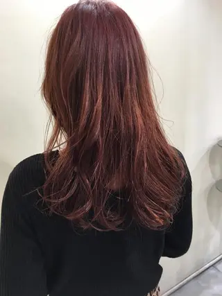 セミロング ハイトーン/レイヤー /ケアブリーチ石川治のヘアスタイル