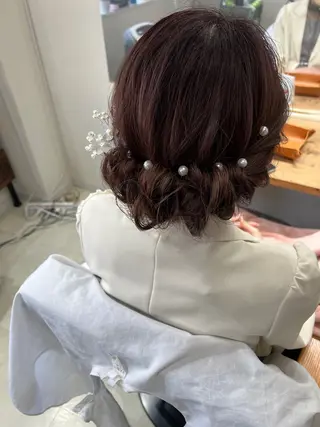 セミロング ヘアアレンジ 山室 敬義のヘアスタイル