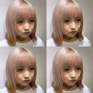 ミディアム カラー レイヤー×髪質改善 マネージャー安藤光司のヘアスタイル