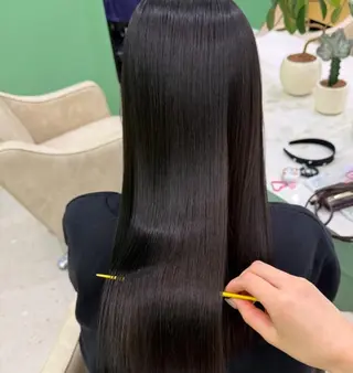 ロング パーマ 髪質改善/透明感カラ ー/Ayana 🍒のヘアスタイル