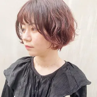 ショート パーマ ヘアアレンジ 西山梨々【12/1〜 産休を頂きます🎀】のヘアスタイル