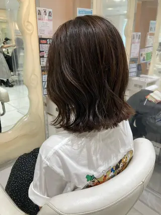 ミディアム カラー 田中 あかねのヘアスタイル