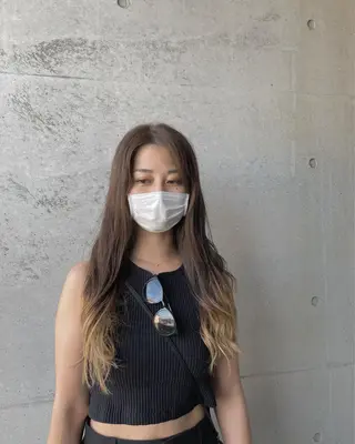 ロング は まべのヘアスタイル