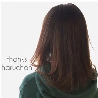 セミロング カラー ヘアアレンジ 表参道Lise おおいしおりのヘアスタイル