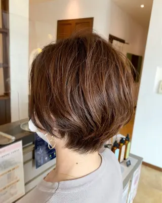 ショート カラー 林 修平のヘアスタイル