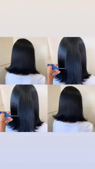 ミディアム カラー ekolu所属・髪質改善･縮毛矯正 特化･ユウシンのヘアスタイル