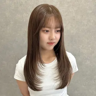 セミロング カラー mood tatemachiのヘアスタイル