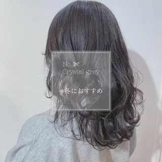 ミディアム カラー 新宿/韓国風レイヤー 髪質改善/渋谷直樹のヘアスタイル